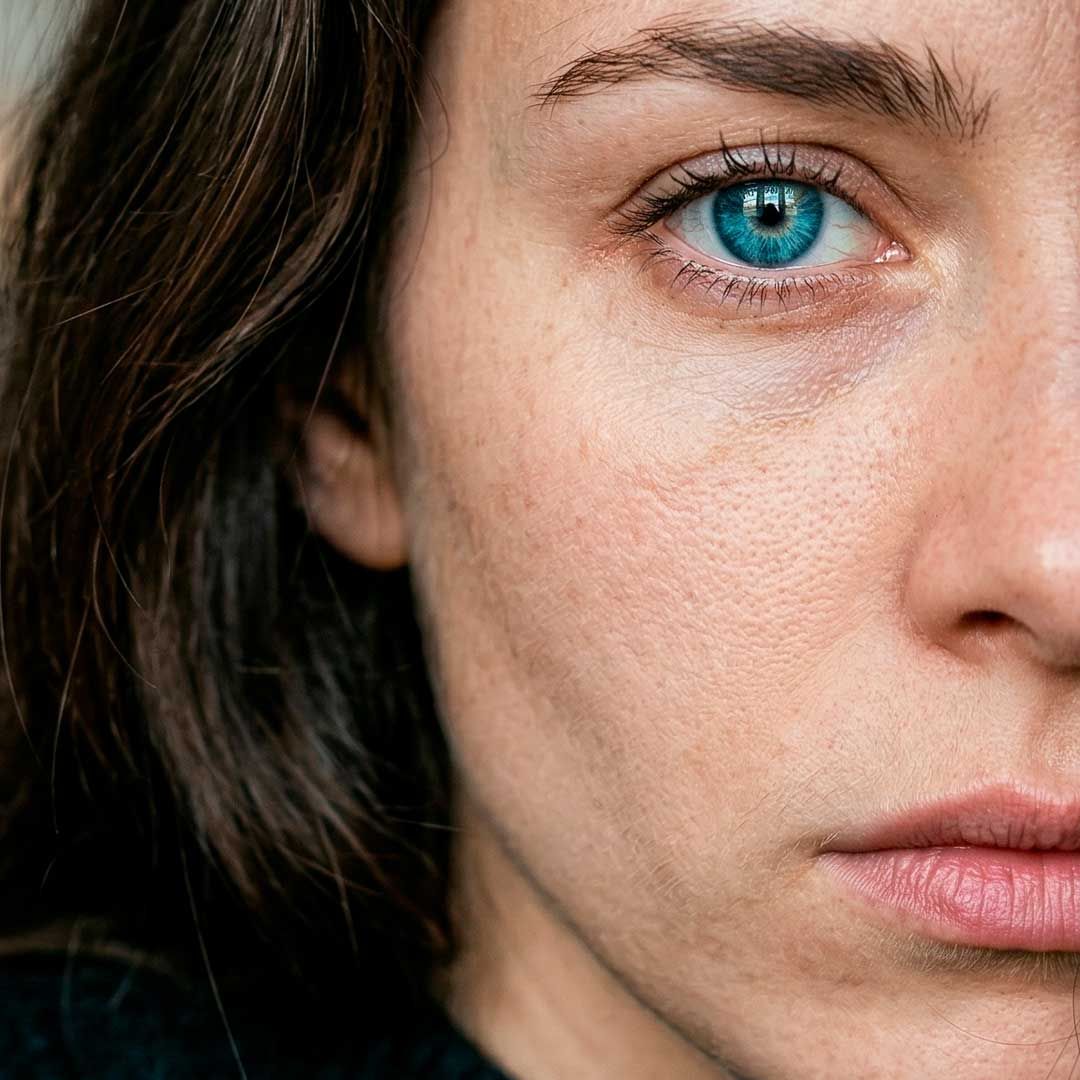 Primer plano de la mirada de una mujer